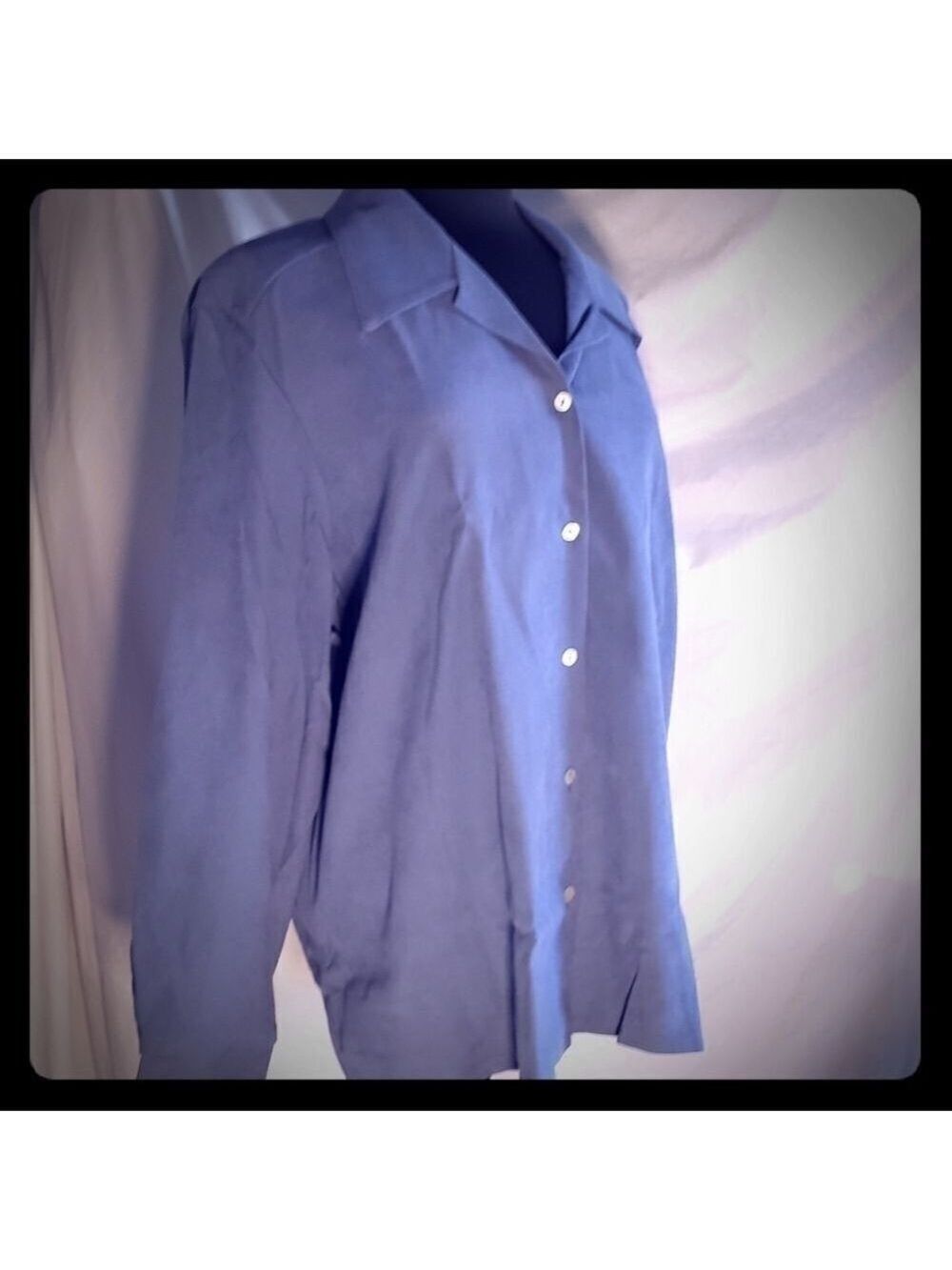 Haband Mens Long Sleeve Button Down Shirt XXL
